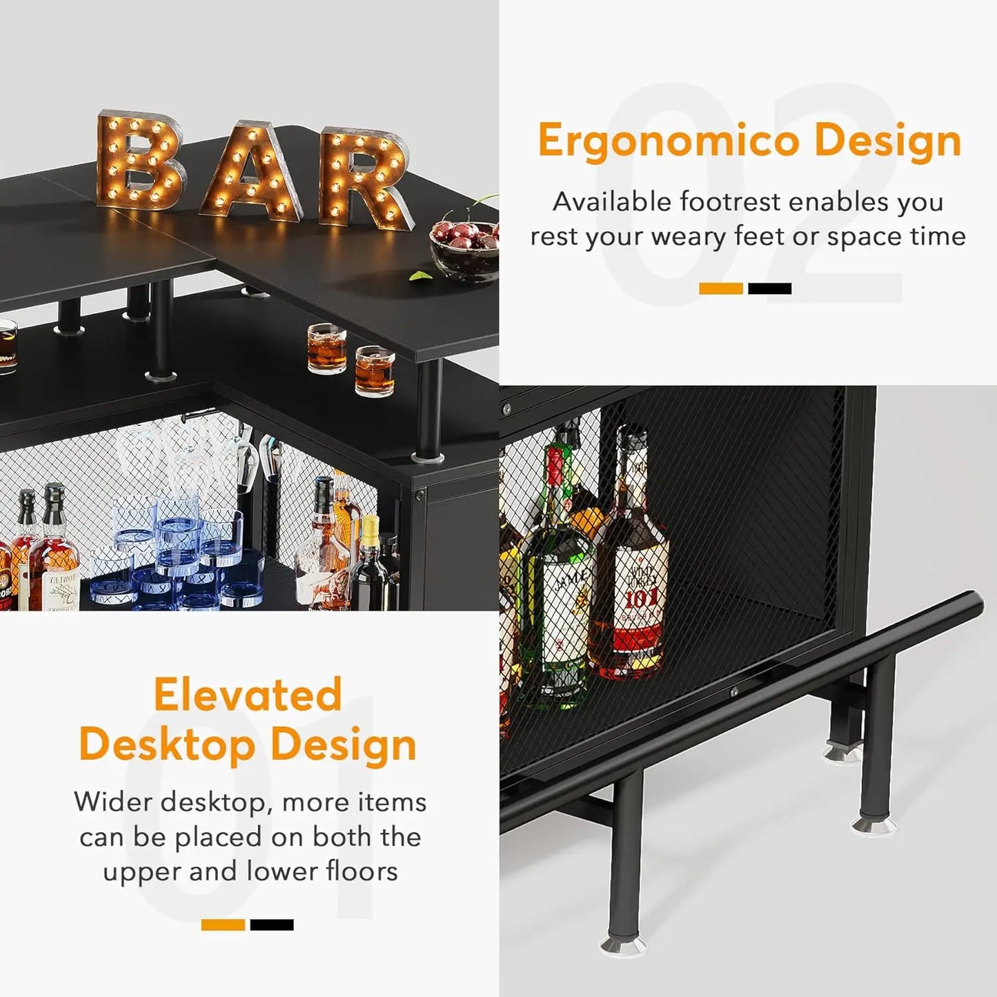 Bar Unit L-shaped Bar Table