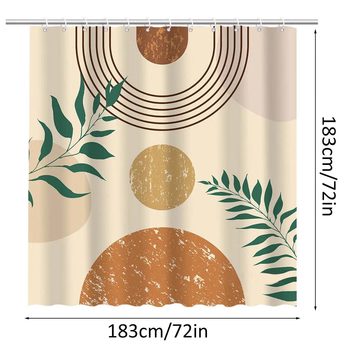 Shower Curtain Waterproof Bathroom Curtain