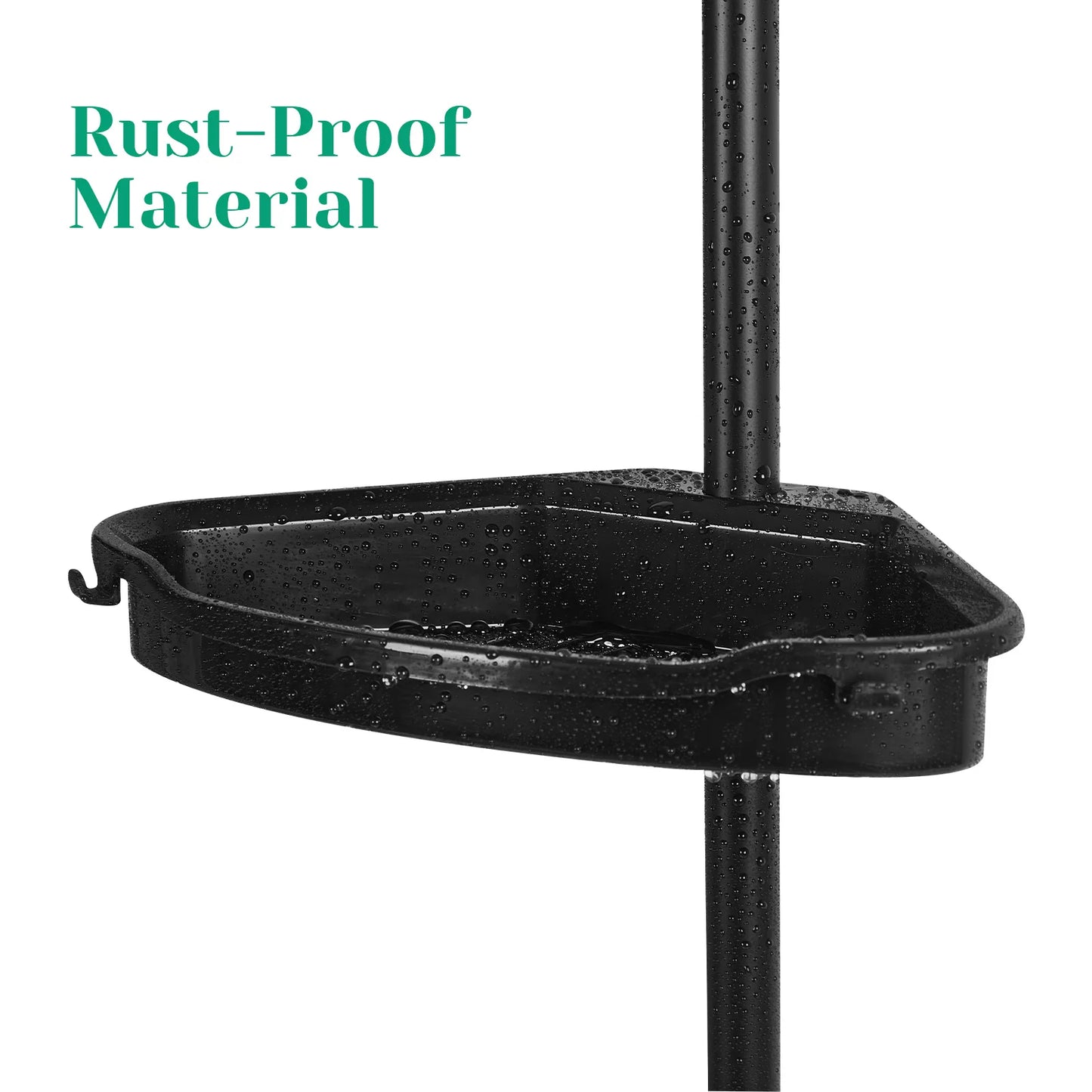 Corner Shower Caddy with Tension Pole 4-Tier