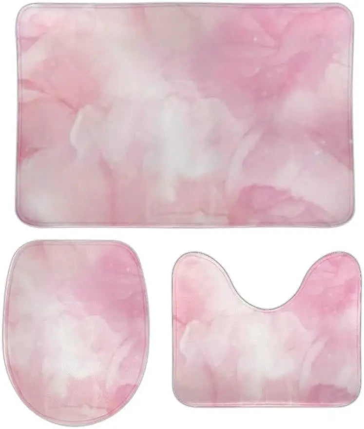 3 Pieces Bath Mats, Bathroom Rug Set of 3,I