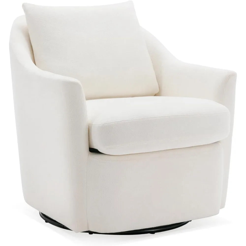 Swivel Chair Armchair, Round Barrel , 360° Swivel