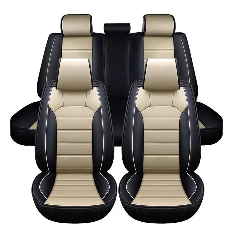 Universal Leather Car Seat Cover Full Set