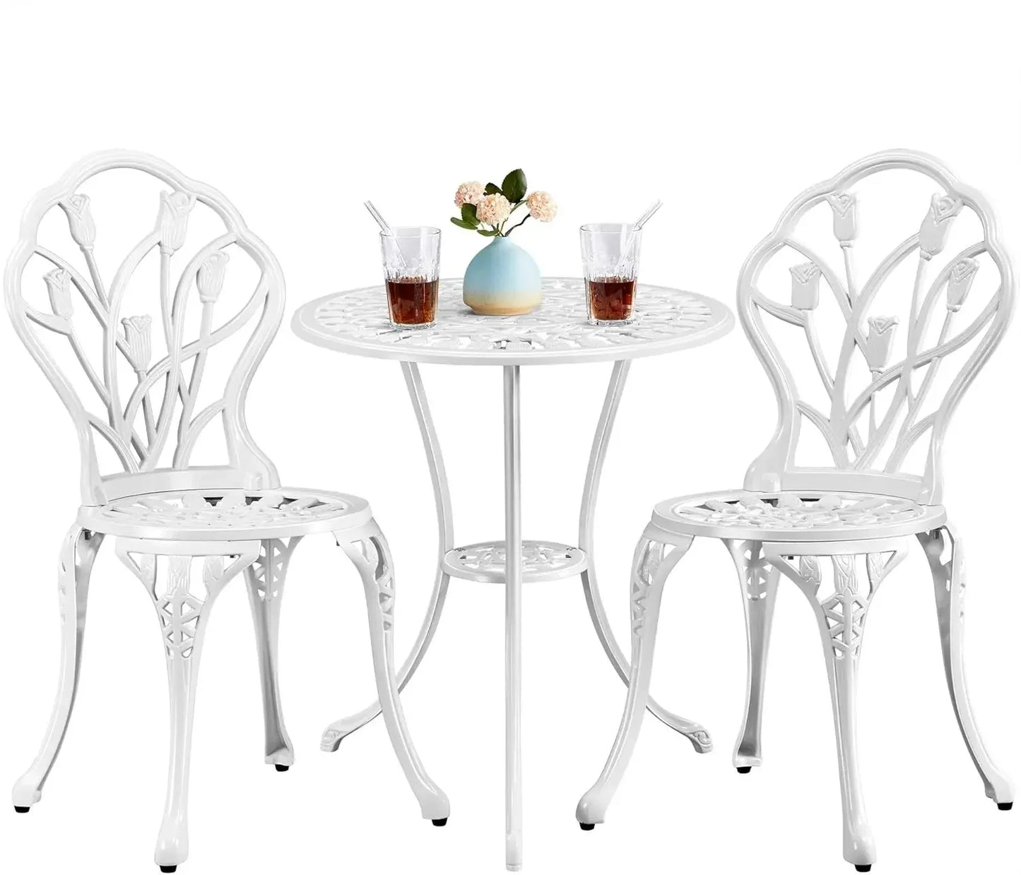Patio Bistro Sets 3 Piece, Outdoor Rust-Resistant