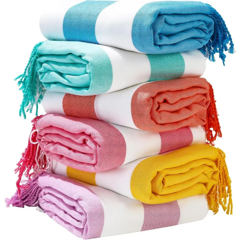 6 Packs Oversized Cotton Beach Towels