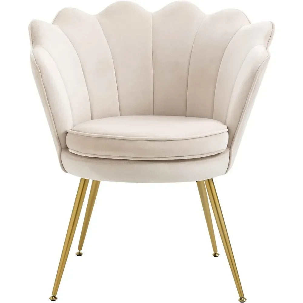 Living Room Chair Set of 2 with Metal Legs,