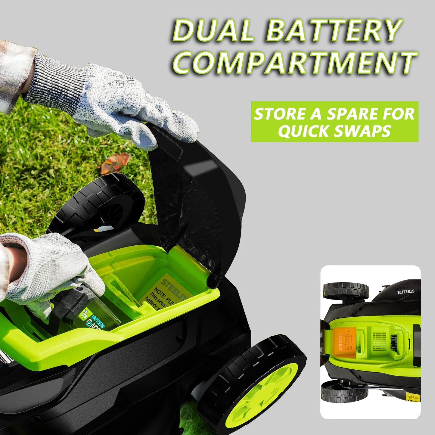 Deli 13" Electric Lawn Mower,