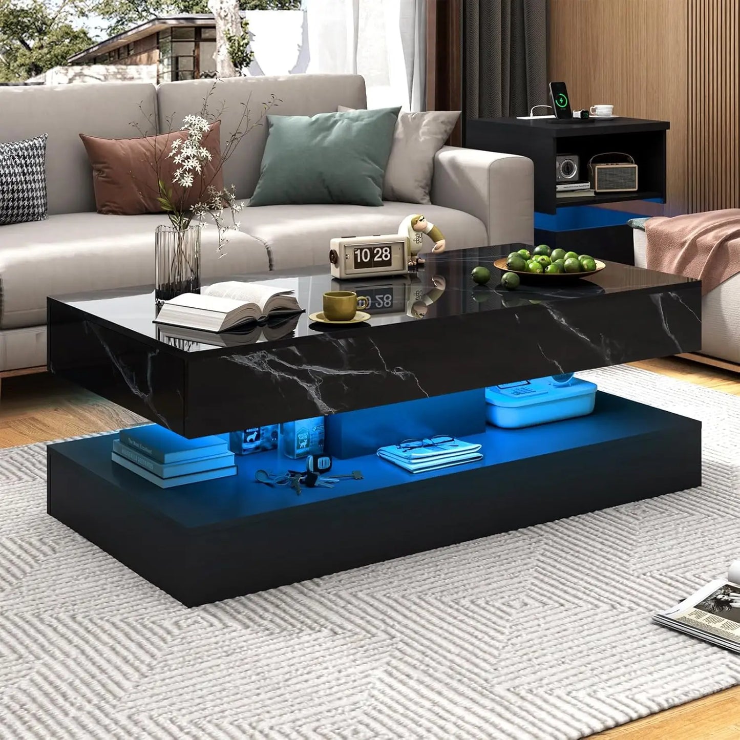 Coffee Table with Sliding Drawers,