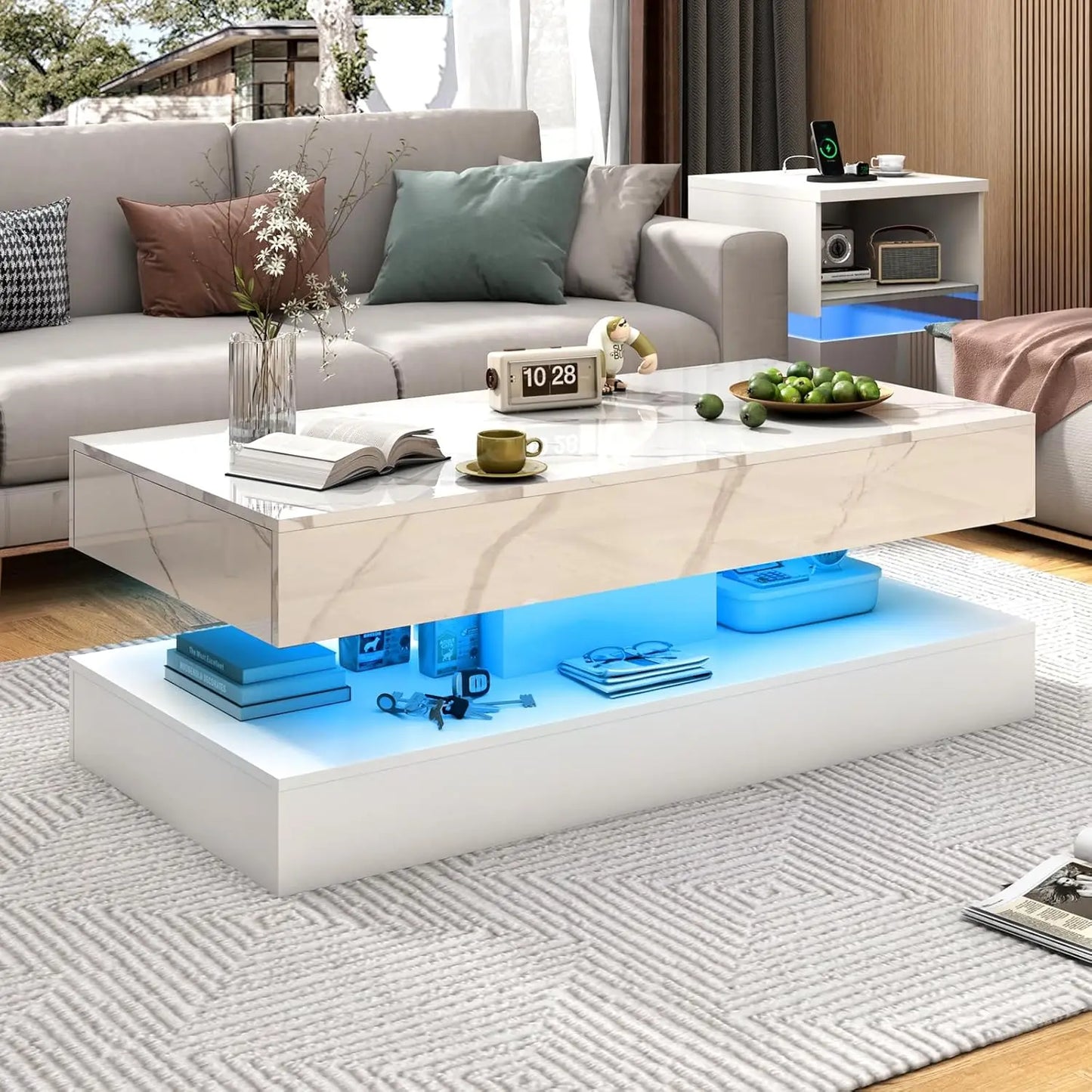 Coffee Table with Sliding Drawers,