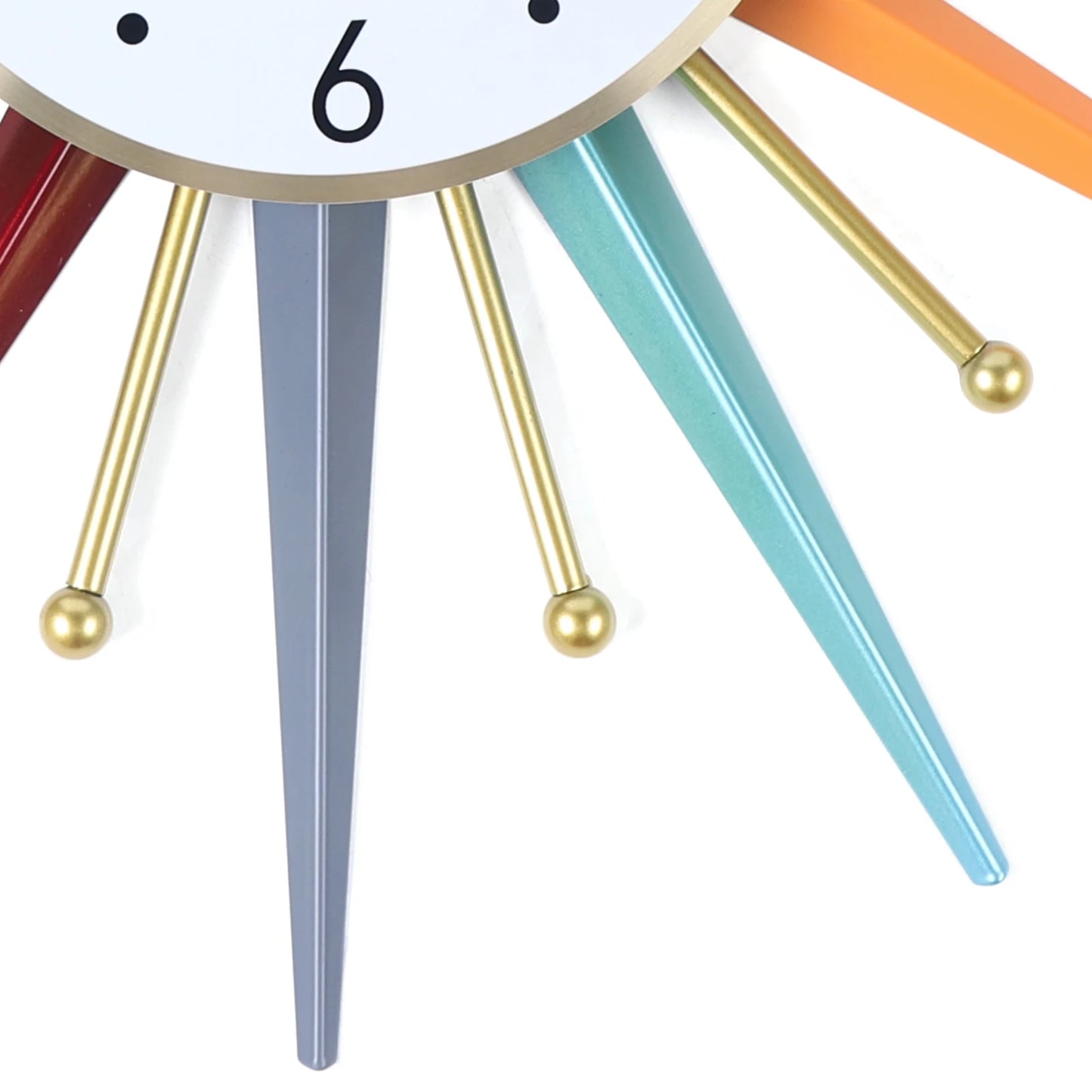 Wall Clock 22 Inch, Mid Century Wall Clock