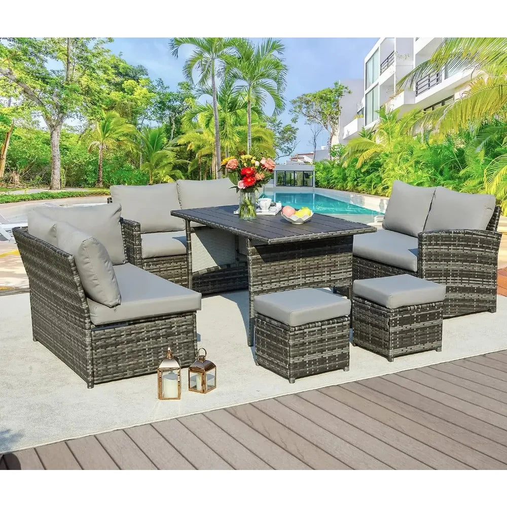 Patio Set 7 Pieces Outdoor Patio Furniture