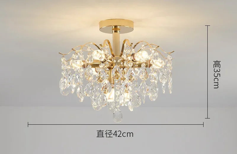 Modern Crystal LED Lights Chandelier For Living Room