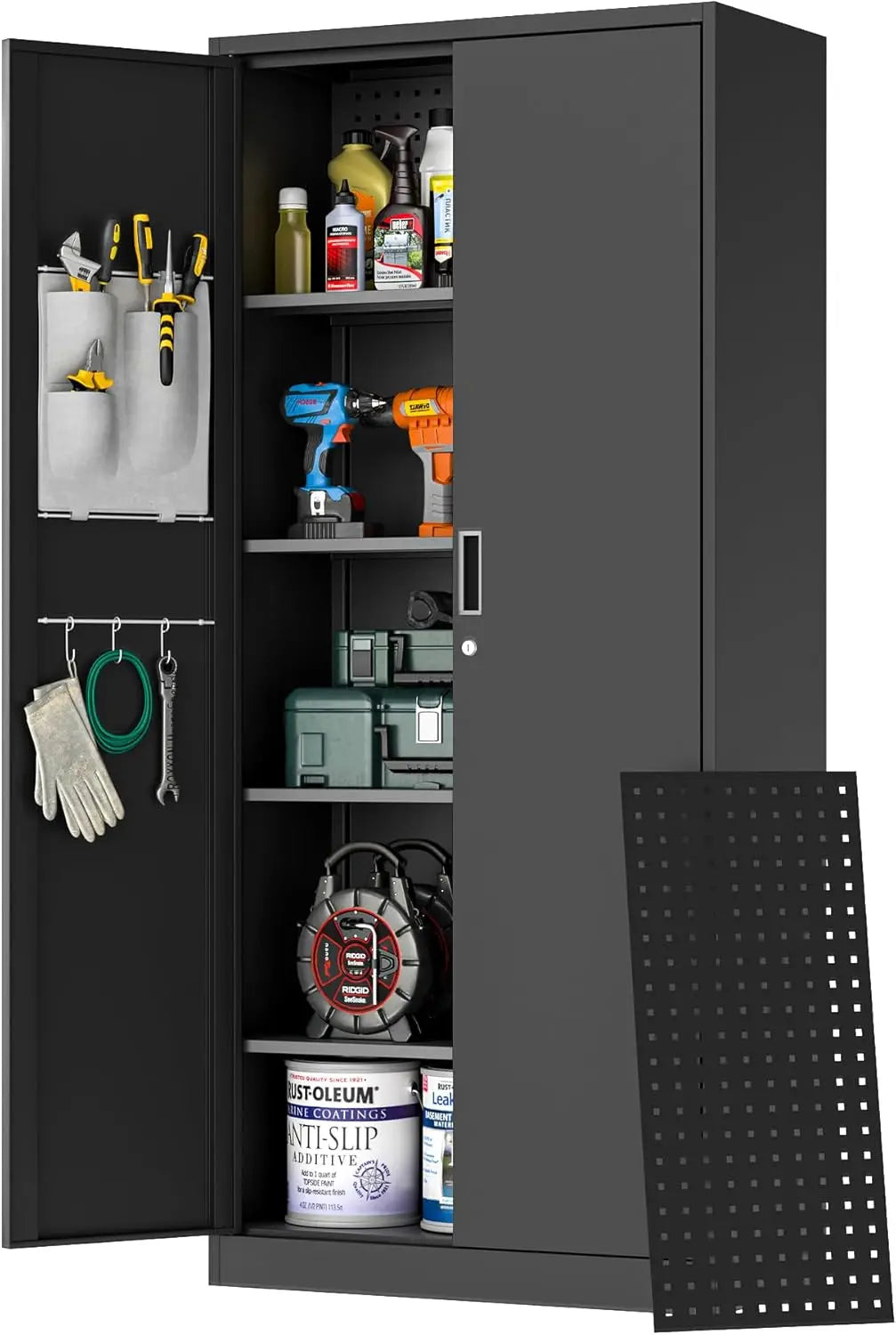 Metal Storage Cabinet with Wheels,