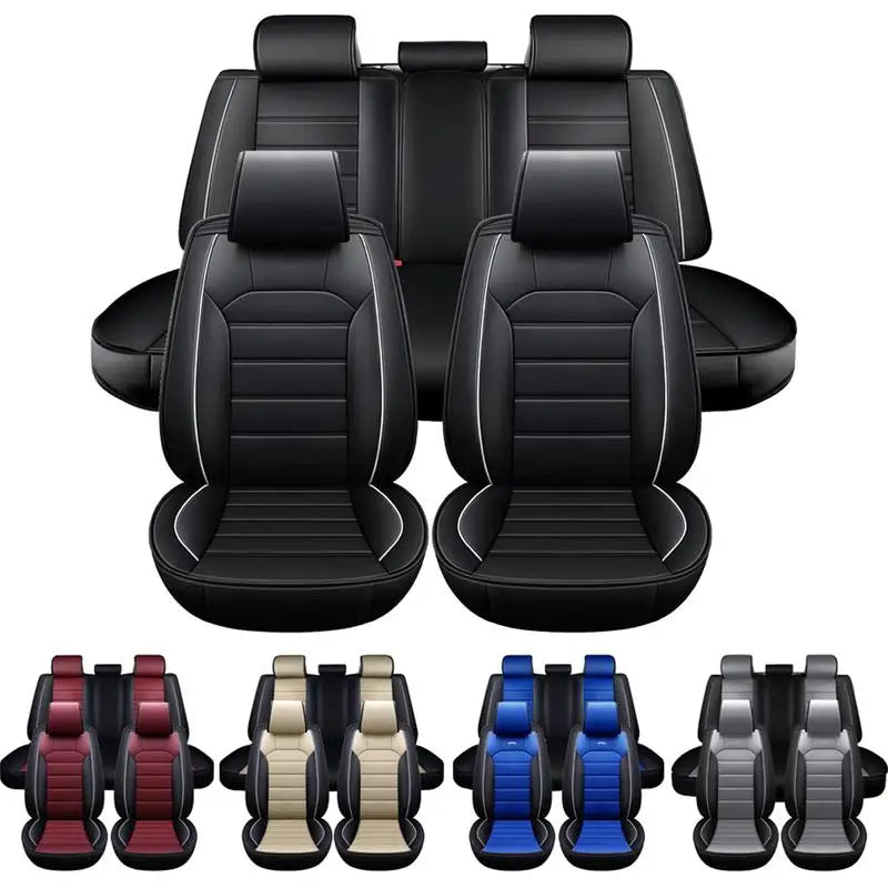 Universal Leather Car Seat Cover Full Set