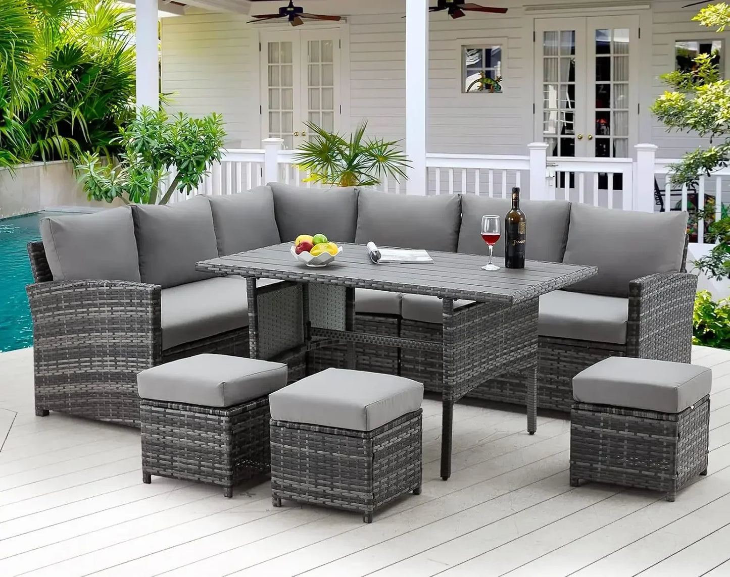 Patio Set 7 Pieces Outdoor Patio Furniture