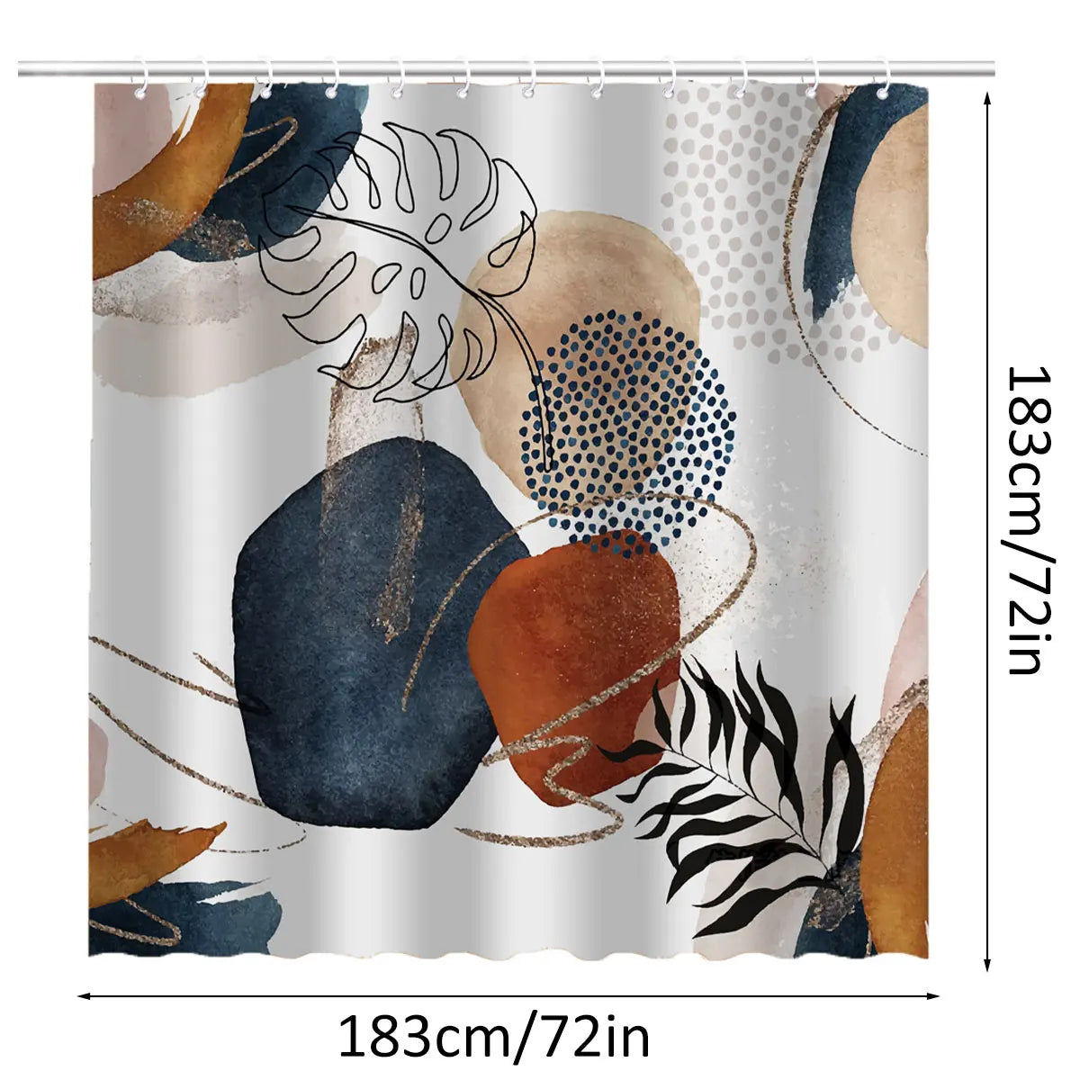 Shower Curtain Waterproof Bathroom Curtain