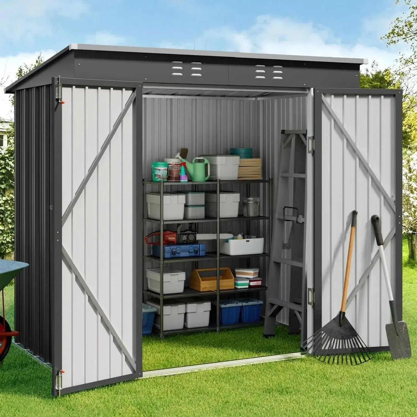 6' x 4' Outdoor Storage Shed