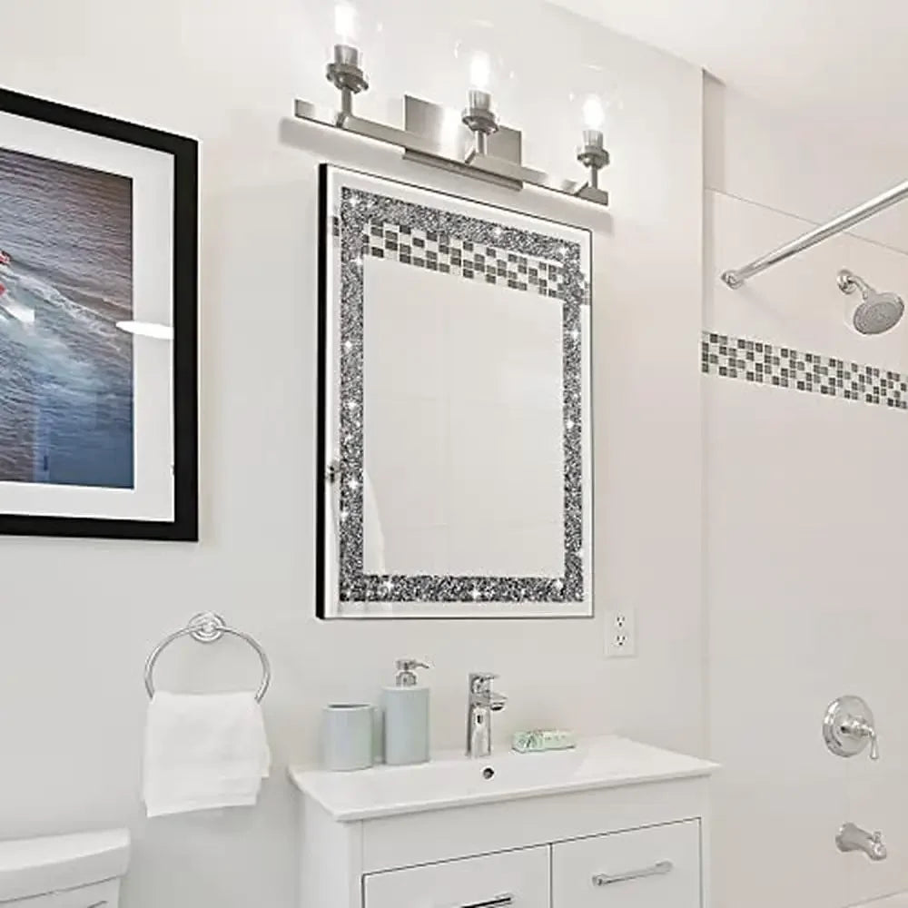 Crystal Diamond Mirror 16x20 Wall Mirror