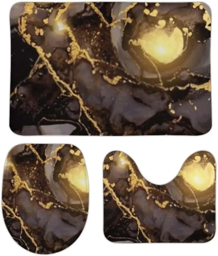 3 Pieces Bath Mats, Bathroom Rug Set of 3,I