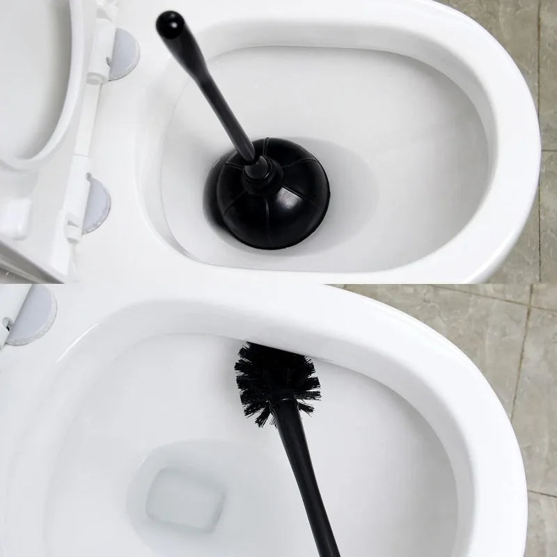 Toilet Plunger and Bowl Brush Combo