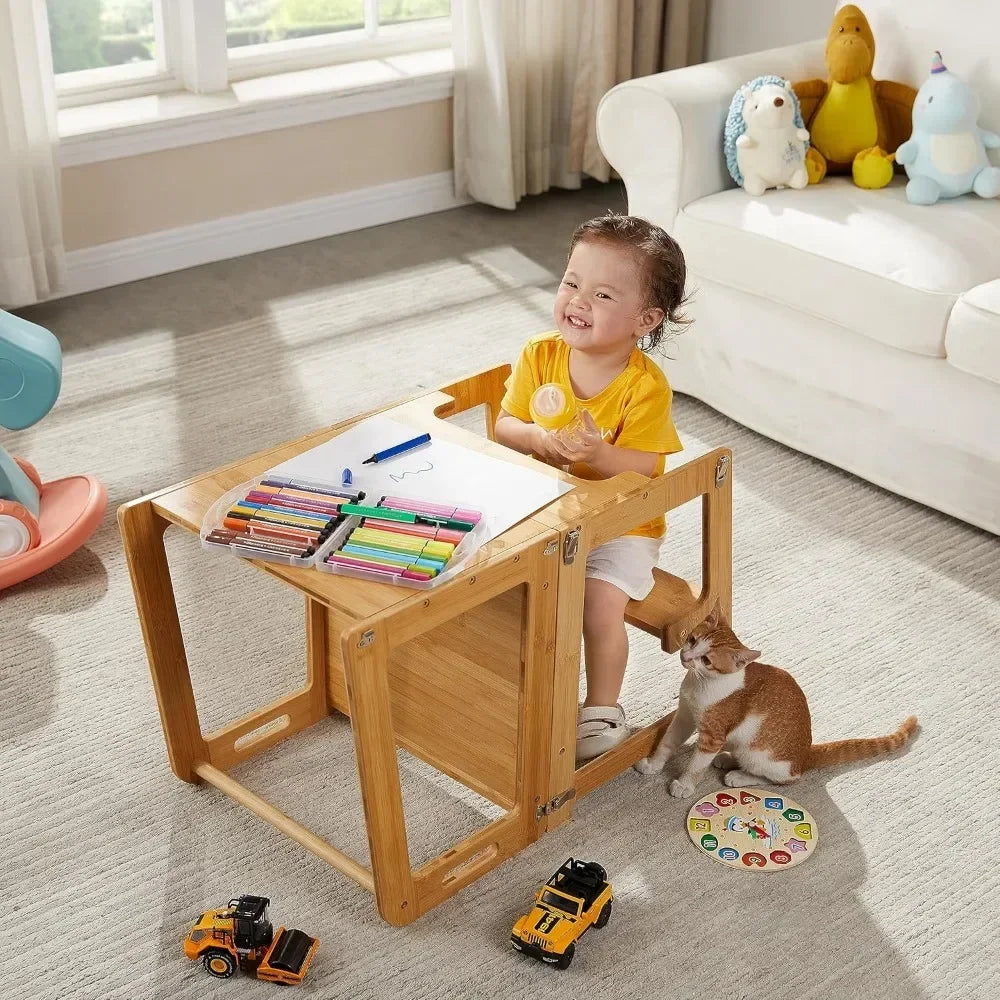 4-in-1 Standing Tower for Toddlers and Kids
