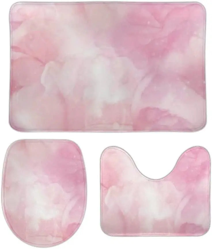 3 Pieces Bath Mats, Bathroom Rug Set of 3,I