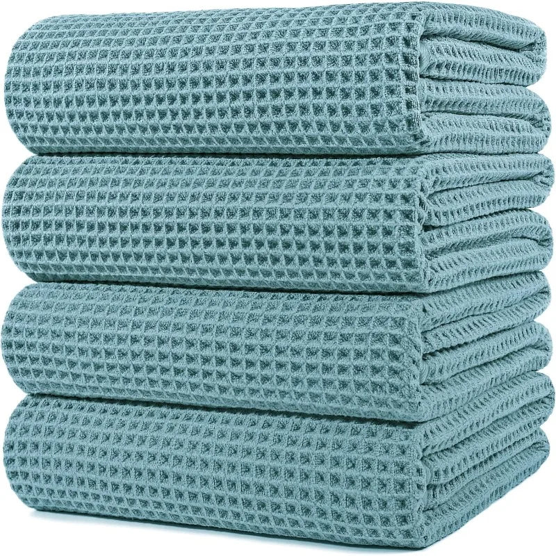 Microfiber Bath Towel, 60 x 30 in, 4 Pack