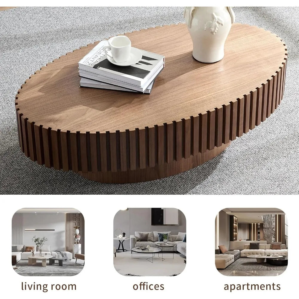 43.7''Oval Drum Coffee Table