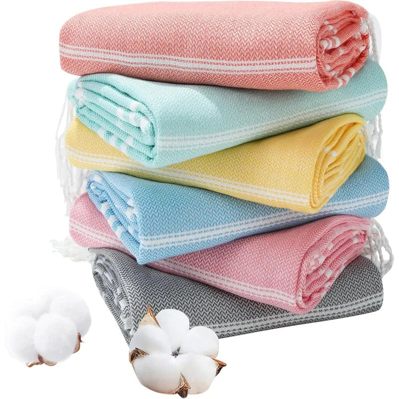 6 Packs Oversized Cotton Beach Towels
