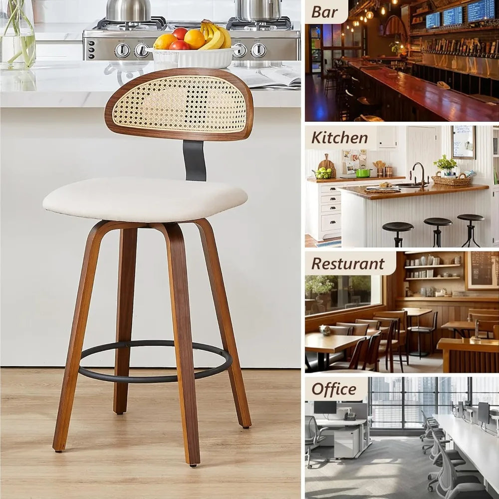 Swivel Counter Height Bar Stools Set of 3