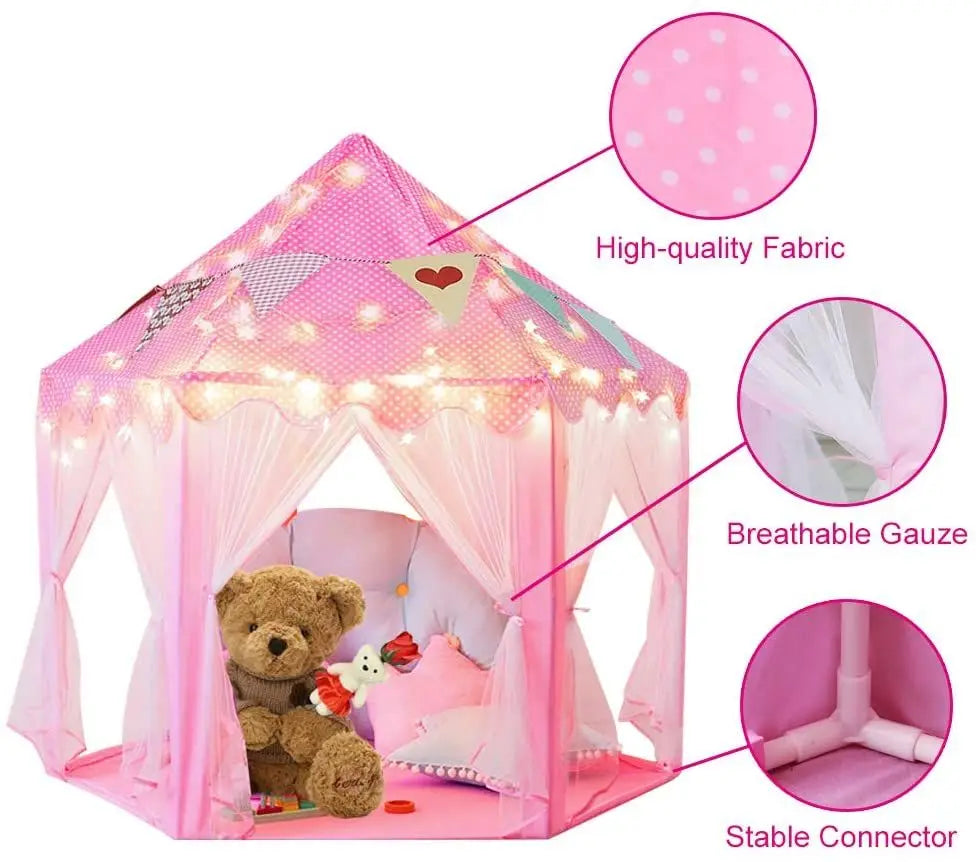 Outdoor Indoor Portable Folding Princess Castle Tent