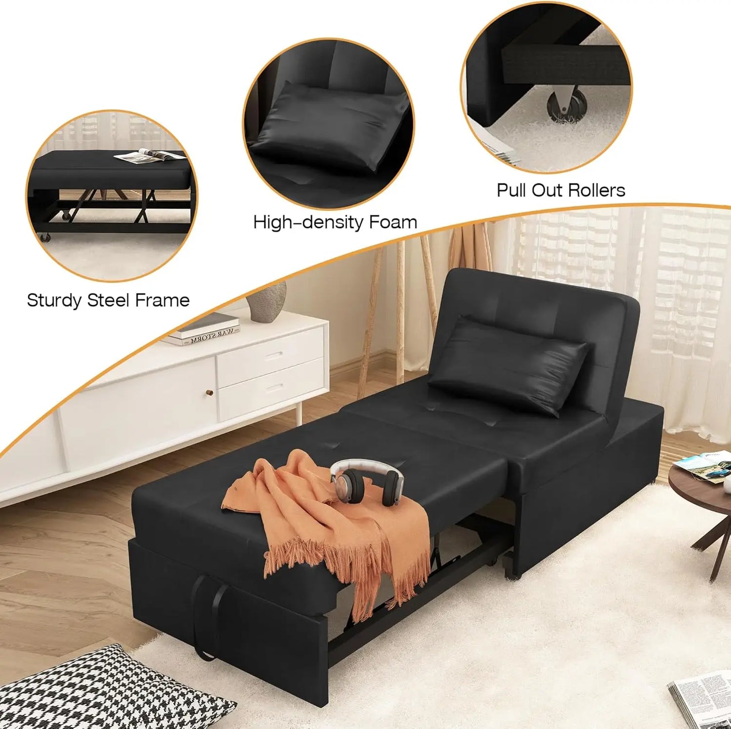 Convertible Chair Bed Sleeper