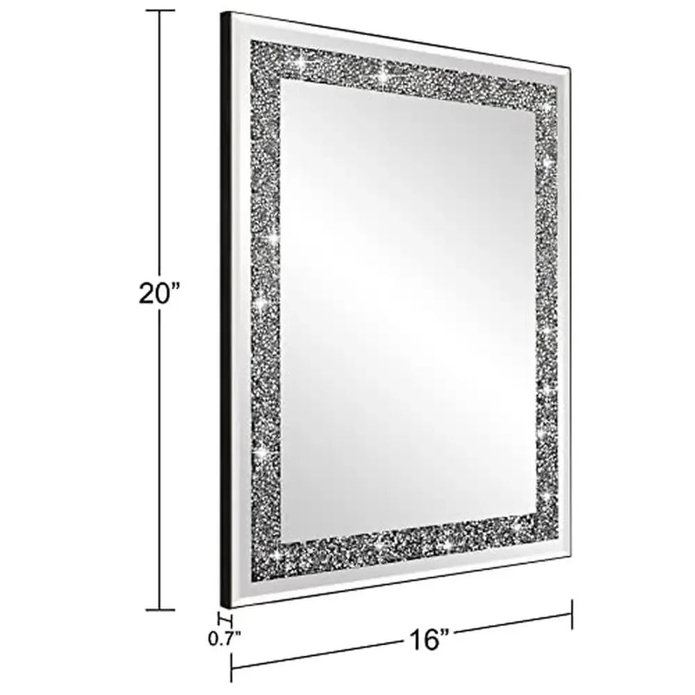 Crystal Diamond Mirror 16x20 Wall Mirror