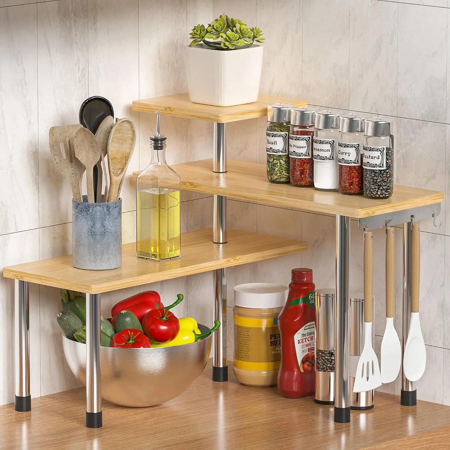 bed Bathroom Counter Organizer,