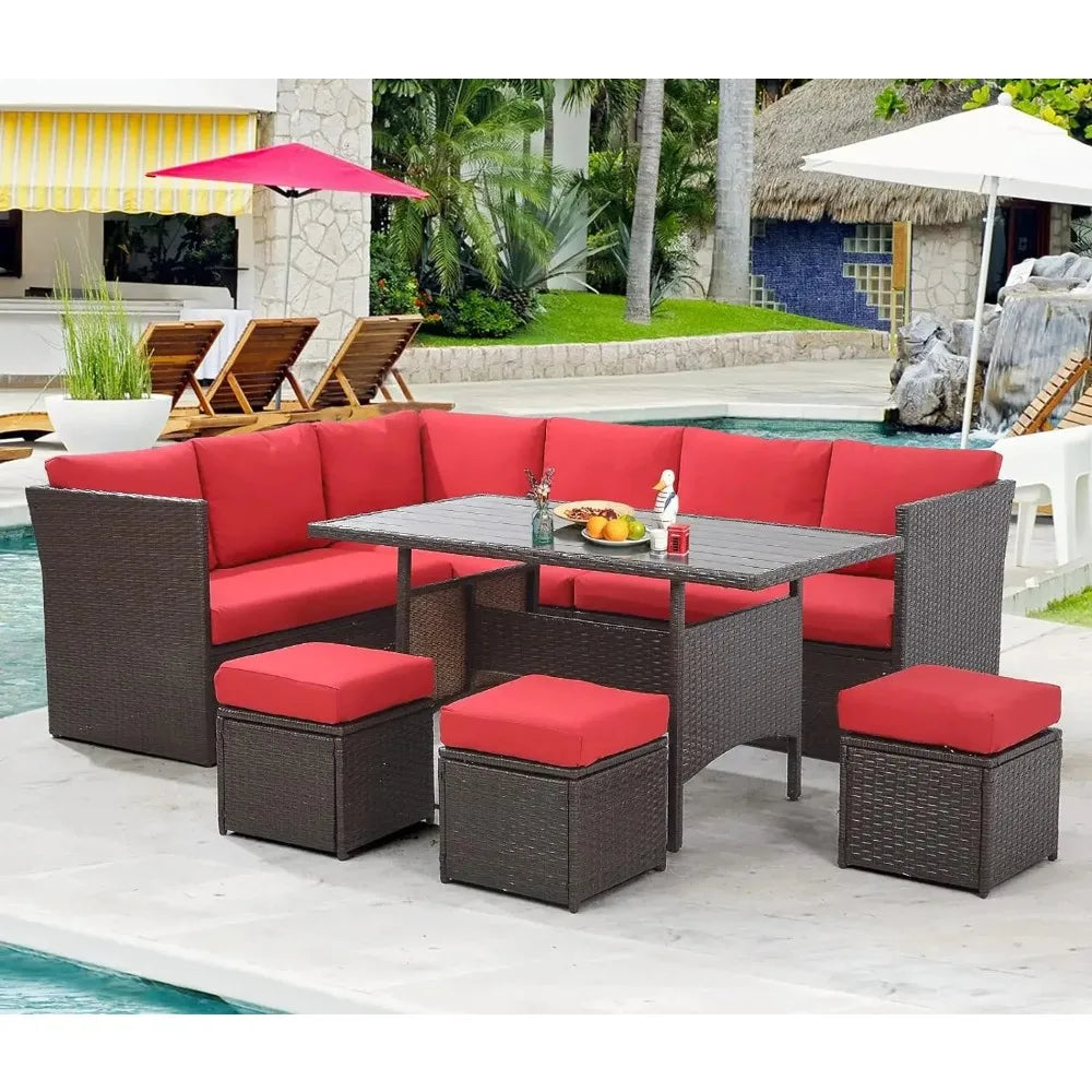 Patio Set 7 Pieces Outdoor Patio Furniture