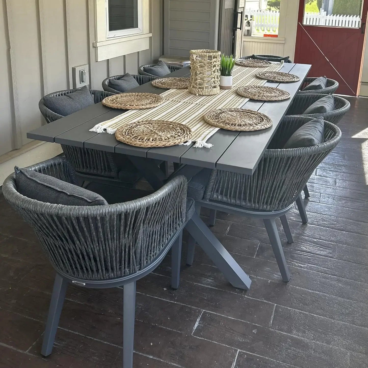 11 Pieces Patio Dining Sets