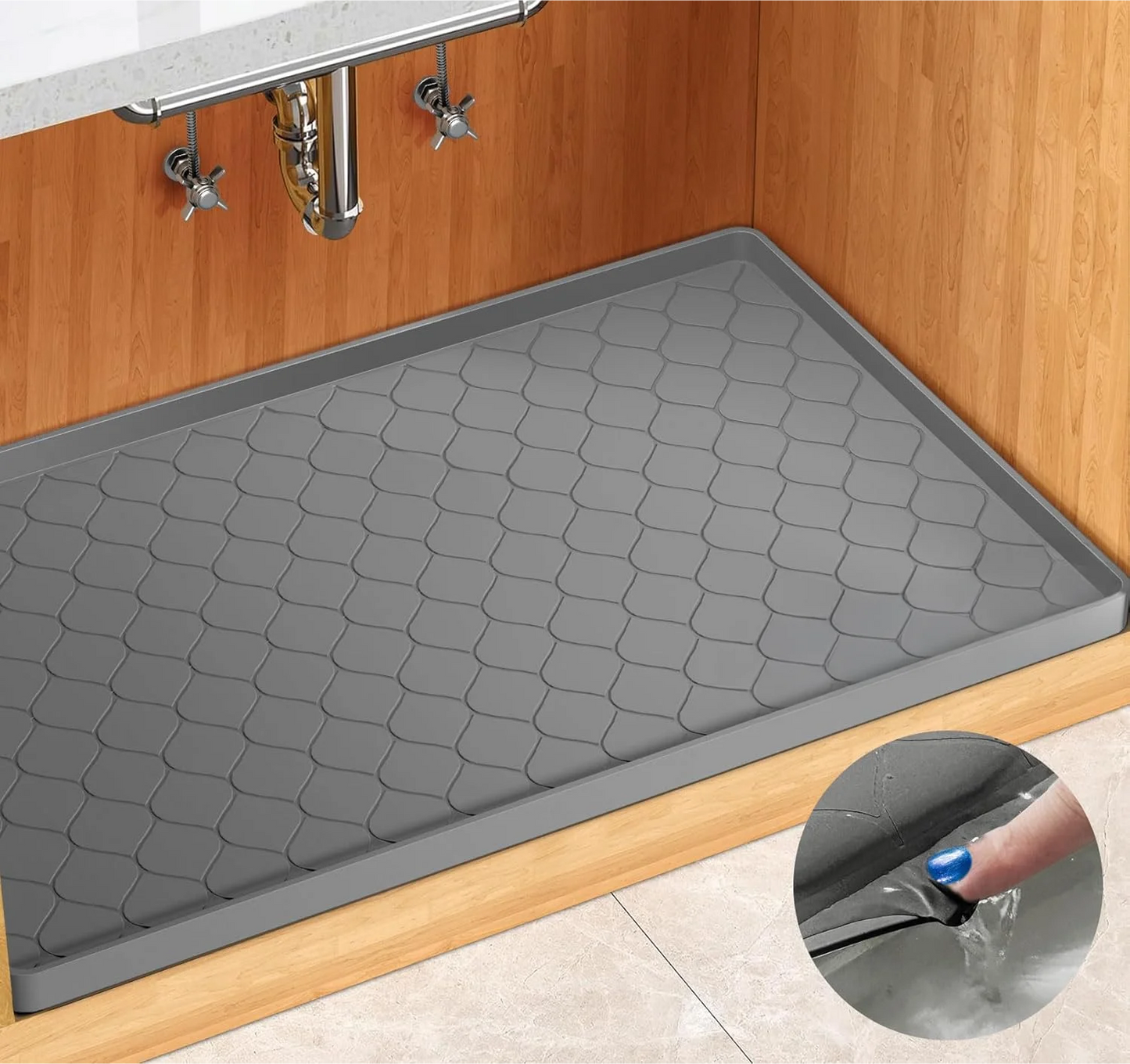 Waterproof Under Sink Mat -34” x 22”