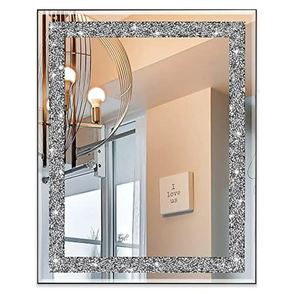 Crystal Diamond Mirror 16x20 Wall Mirror