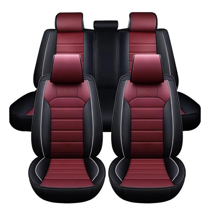 Universal Leather Car Seat Cover Full Set