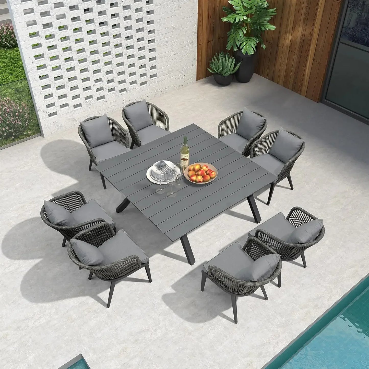 11 Pieces Patio Dining Sets