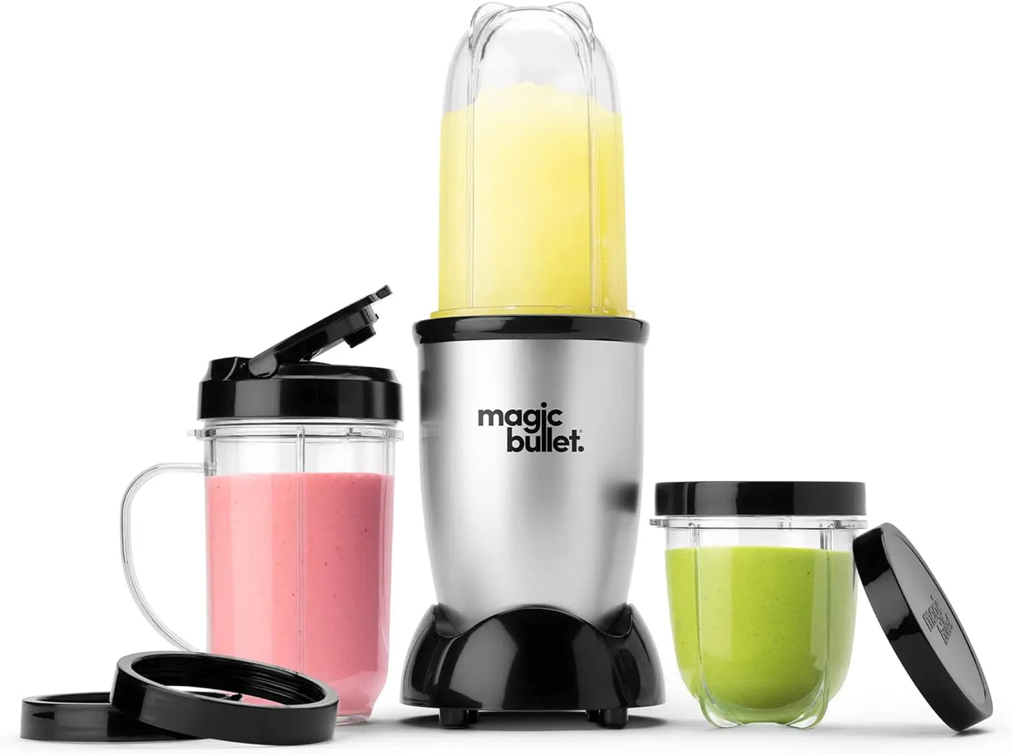 Bullet Blender, Small, Silver, 11 Piece Set