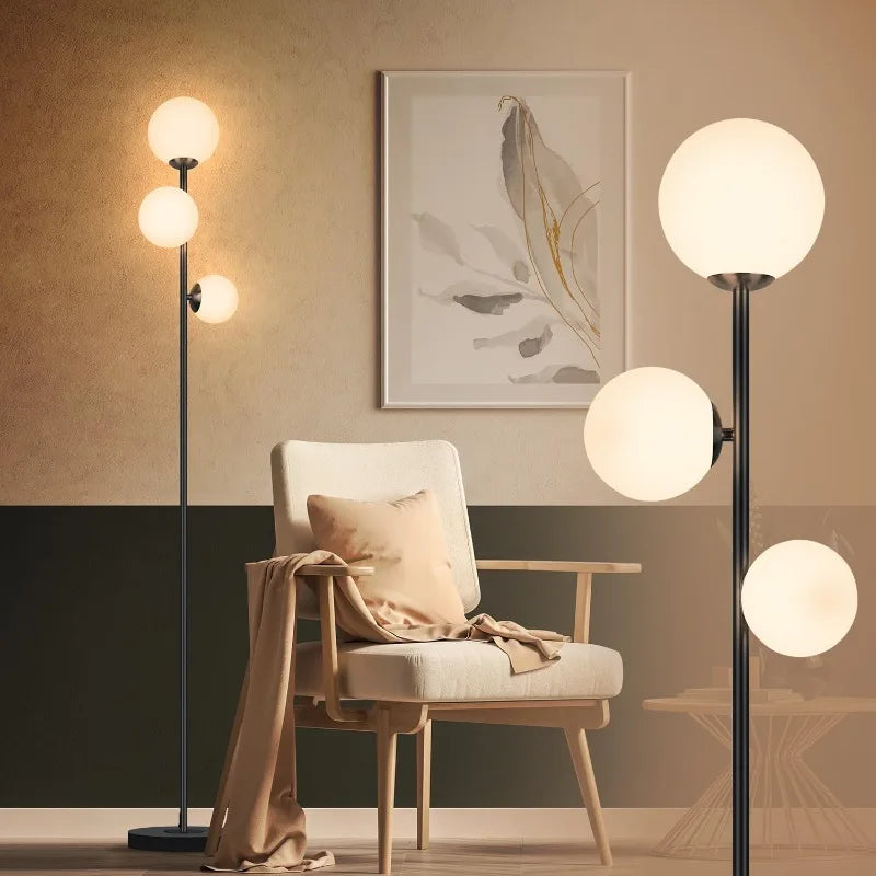 3 Globe Vintage Floor Lamp -