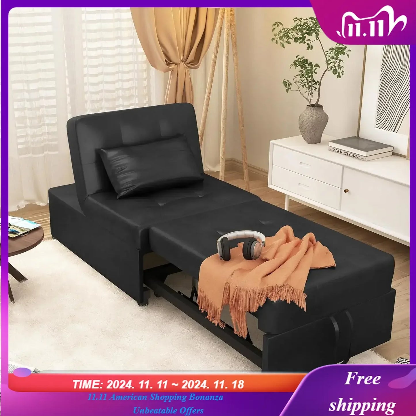 Convertible Chair Bed Sleeper
