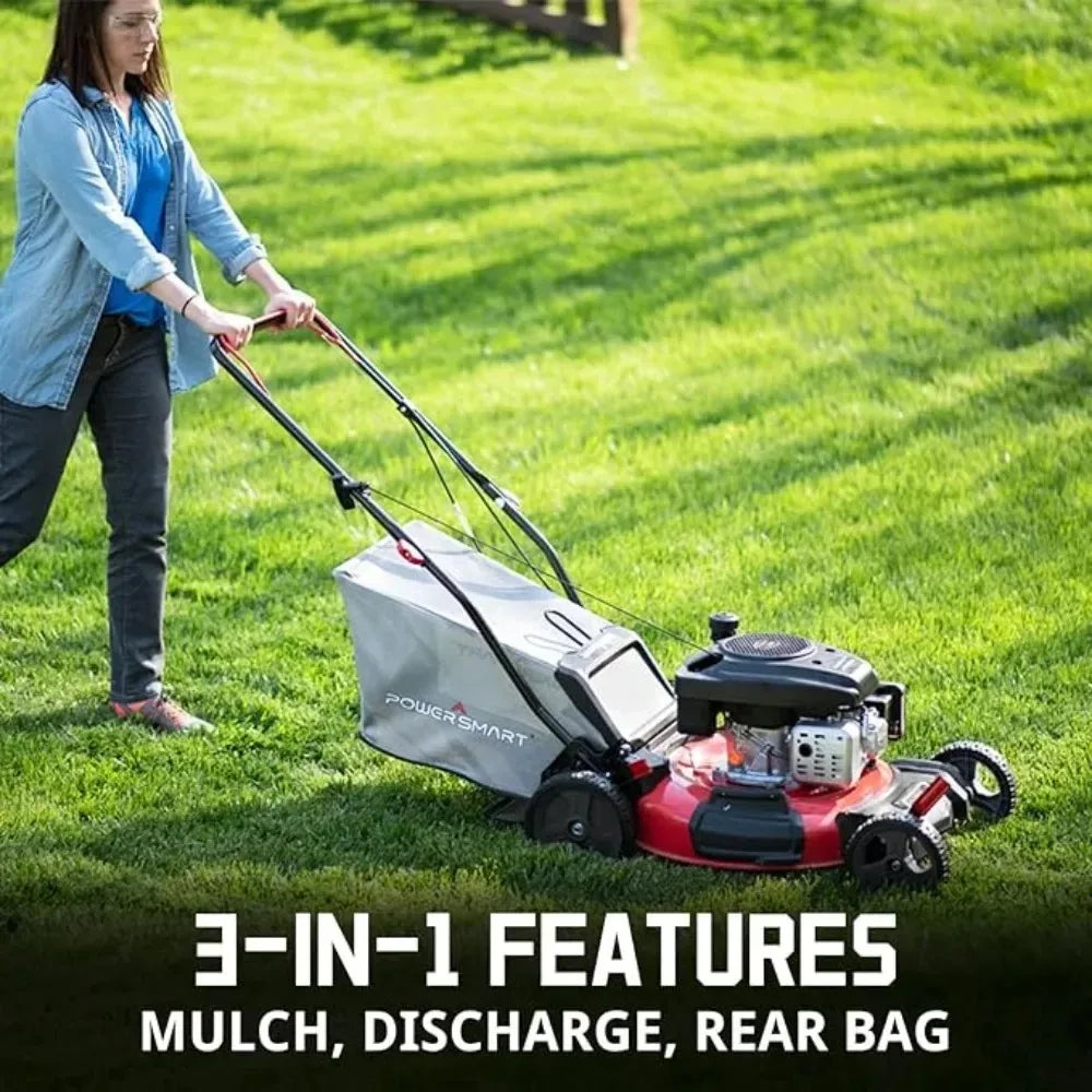 Self Propelled Gas Lawn Mower 21-Inch