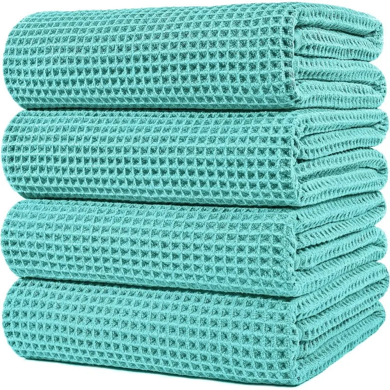 Microfiber Bath Towel, 60 x 30 in, 4 Pack