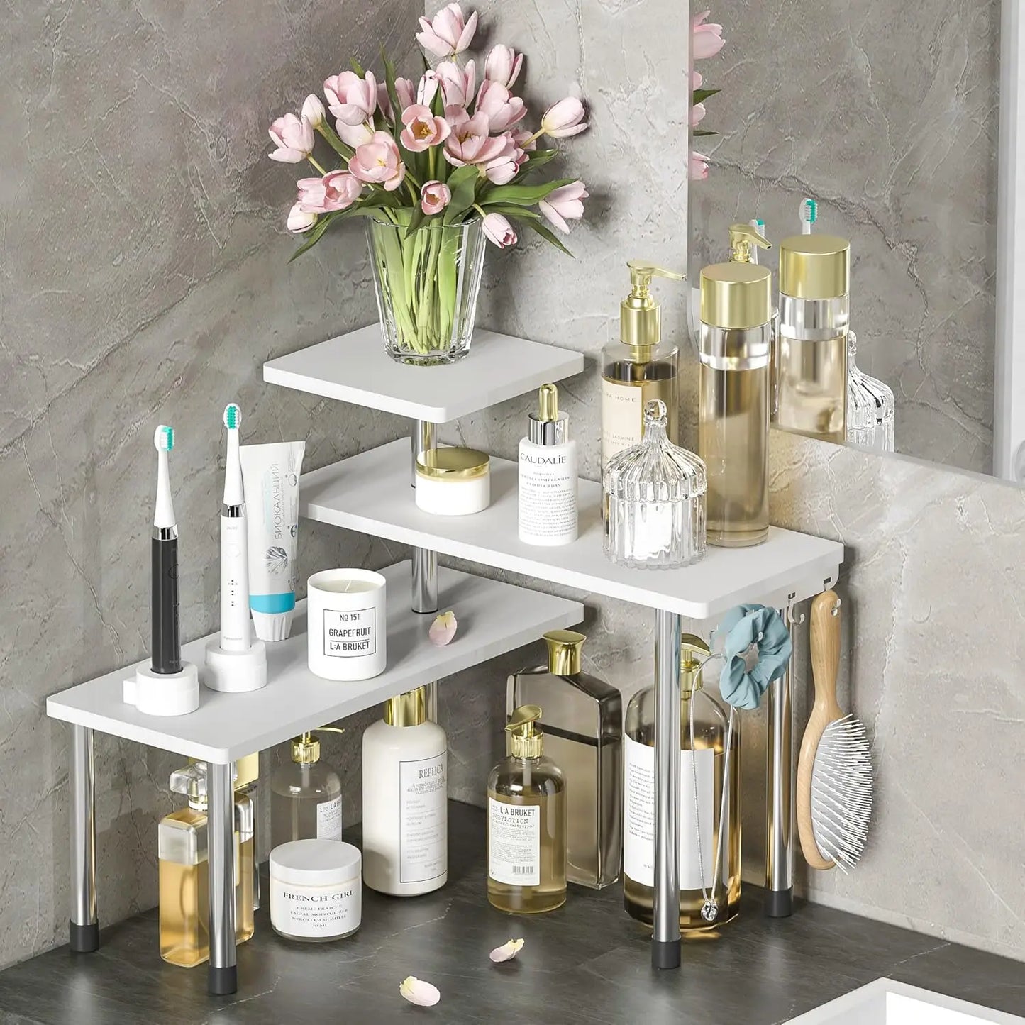 bed Bathroom Counter Organizer,
