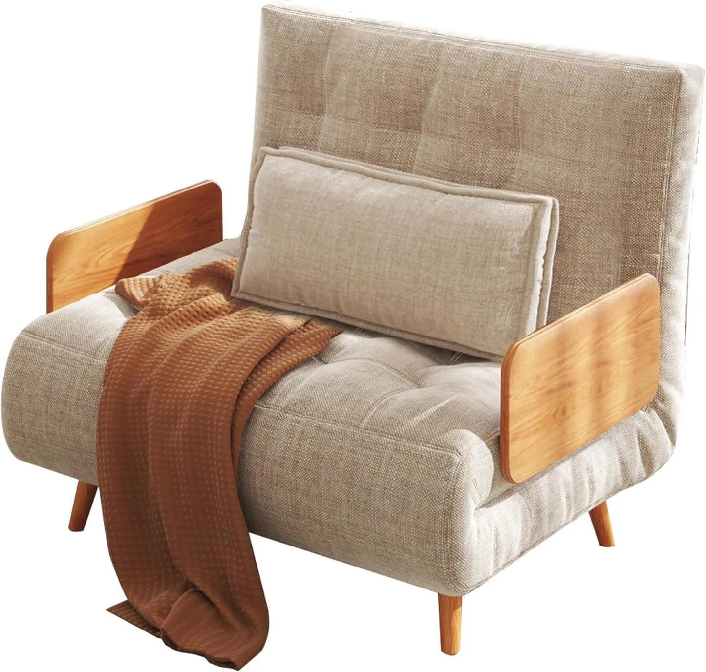 Chair Bed Sleeper, 3-in-1 Futon Bed Chair,