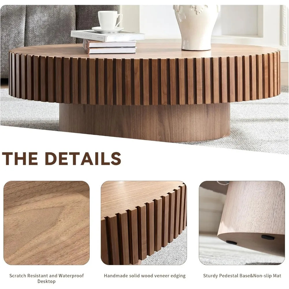 43.7''Oval Drum Coffee Table
