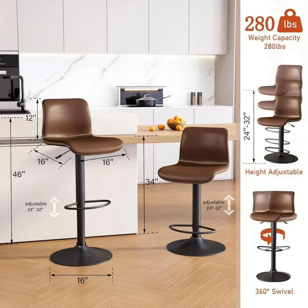 Swivel Set of 2 & 4, Bar Stools