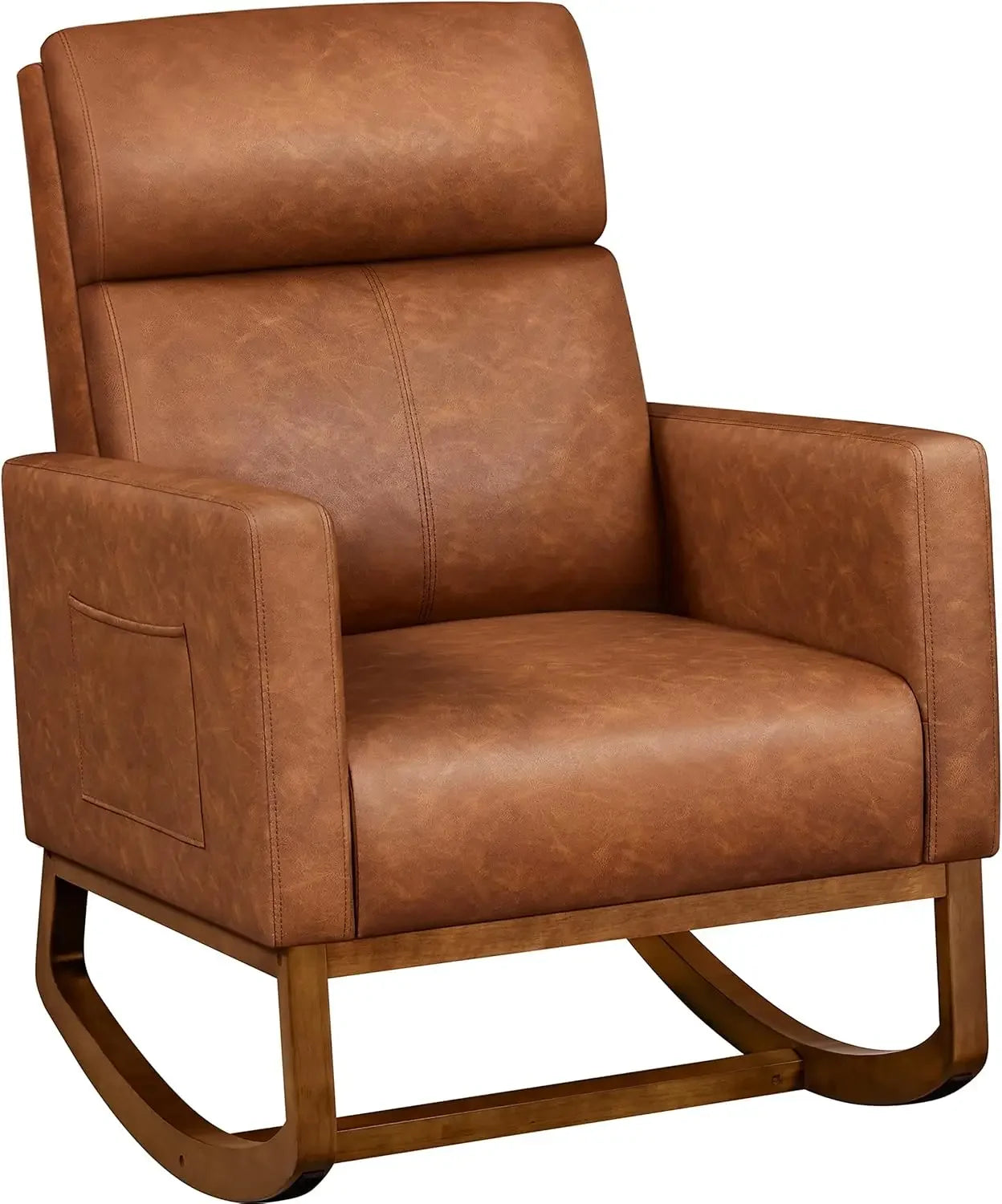 Leather Living Room Rocking Chair