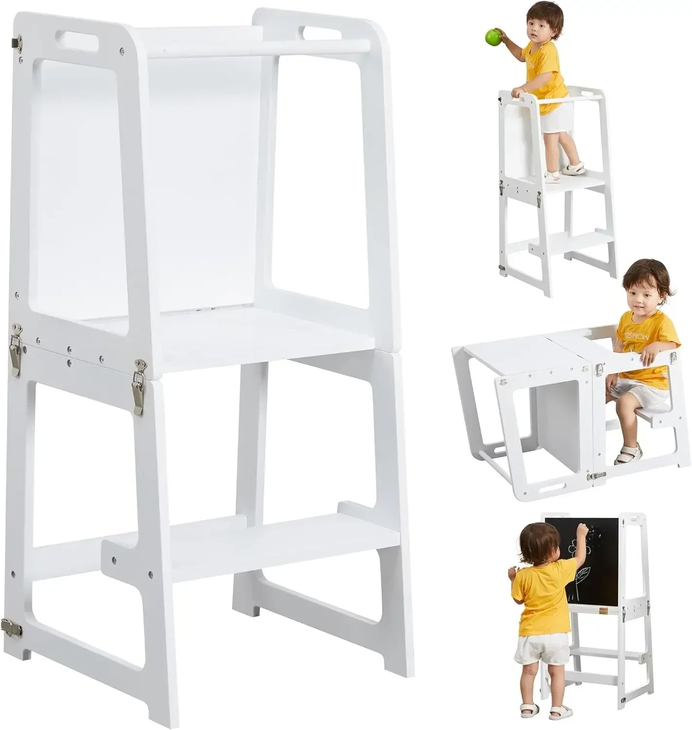 4-in-1 Standing Tower for Toddlers and Kids